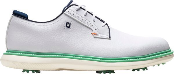 フットジョイ メンズ シューズ スニーカー FootJoy Mens Traditions Blucher Golf Shoes Previouseason WhiteNavyTeal ホワイト
