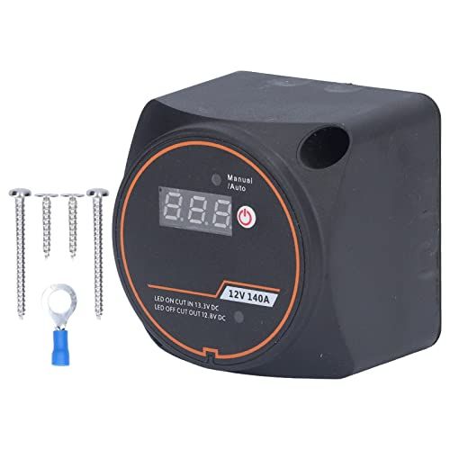 バッテリーアイソレーター スマート充電 12V 140Amp VSR ダブルバッテリー バッテリーリレー デュアルスマートバッテリーアイソレーター 取り付け簡単 防水(沖縄・離島の方不可) d004bb53