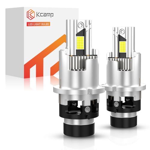 北澤商事 D2S LED 爆光 ヘッドライト 高光効CSPチップ搭載 35W ledバルブ 6500K ホワイト 暗区なし 4重放熱 長寿命 led d2sヘッドライト IP68防水防塵 取付簡単 ポン付け 純正交換 一体型設計 ファン付き de406510
