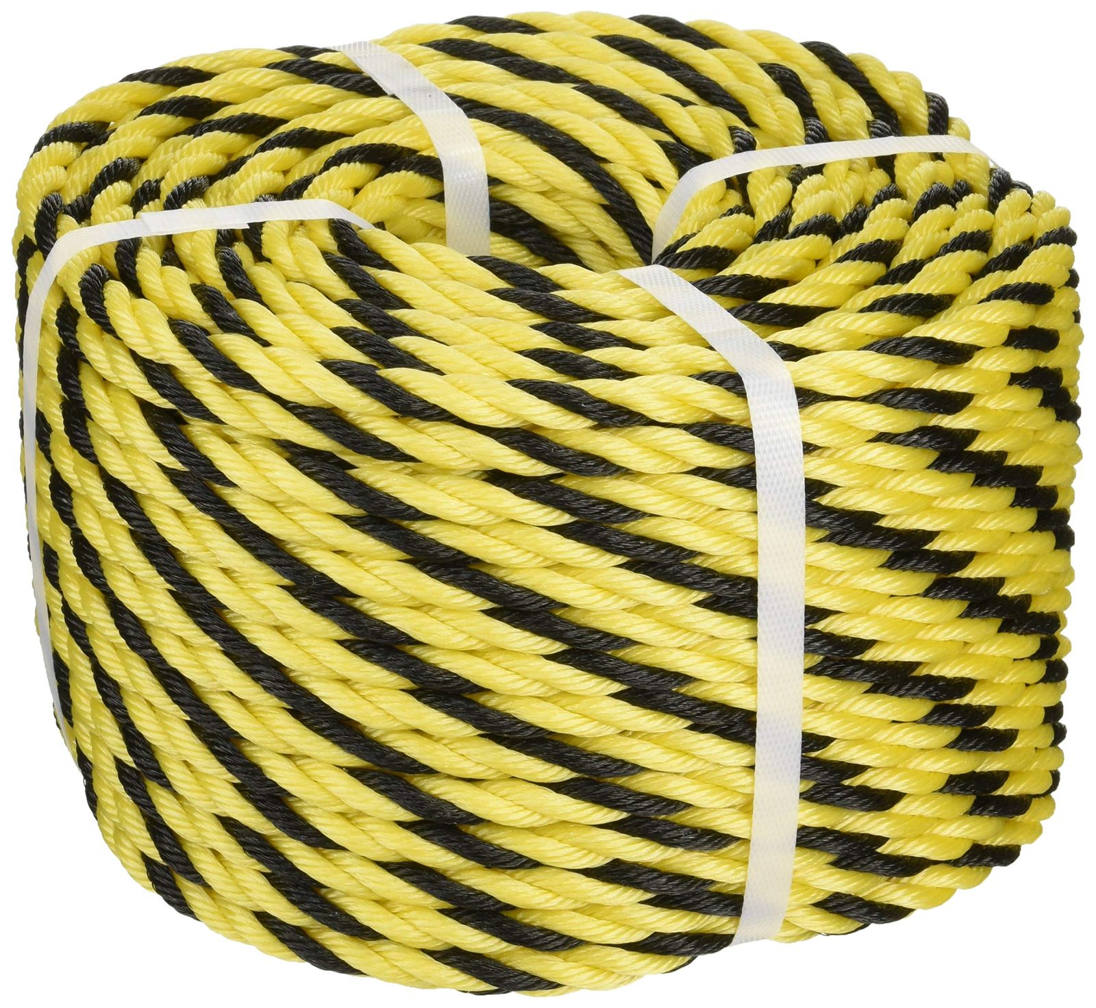 新品 TRUSCO(トラスコ) 標識ロープ 黄/黒 7.5mm×50m 3つ打タイプ R-950T × 16巻 【ケース販売】 17,733円