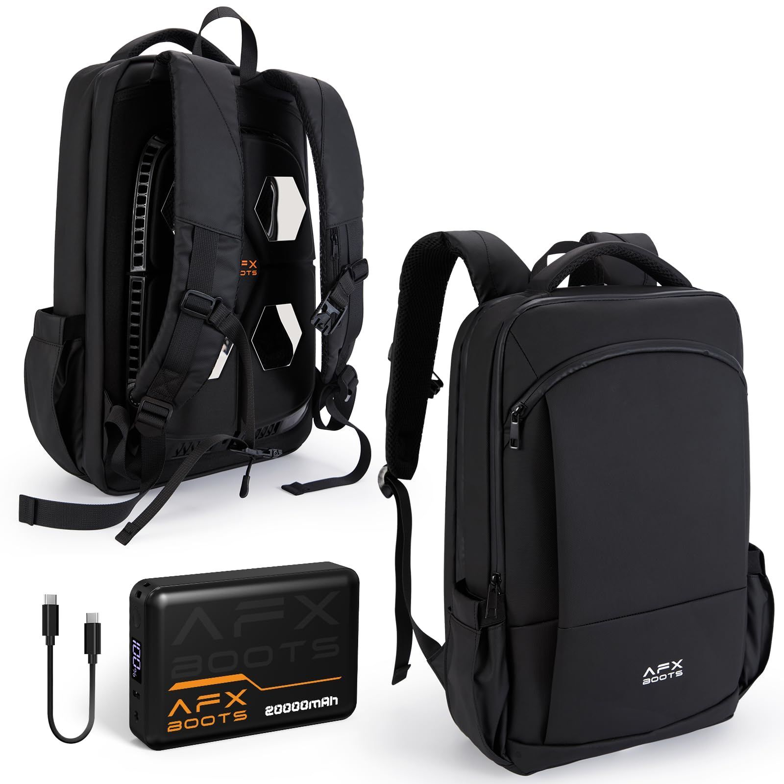新商品 背中冷却 20L 20000mAhバッテリー -21℃～50℃温度調節可 ビジネスリュック 冷暖兼用 冷却リュック 暑さ対策 ペルチェ