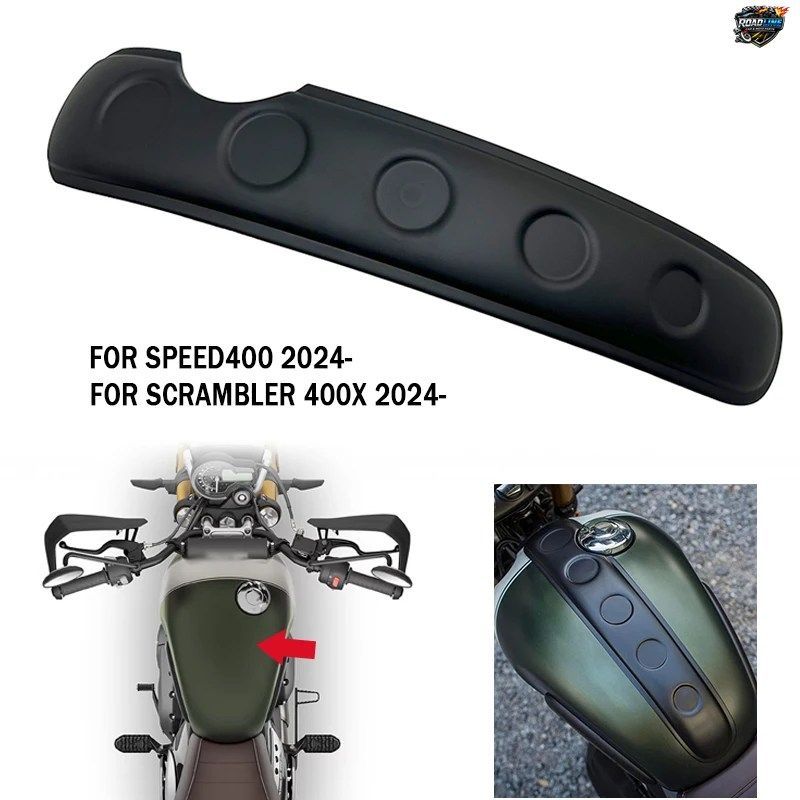 モーターサイクル用 ABS ブラック燃料ガスタンクキャップコンソールプロテクターカバー(SPEED400 SCRAMBLER400X SPEED 400 SCRAMBLER 400X