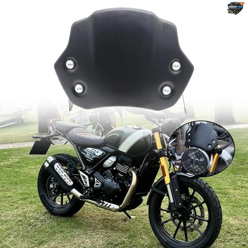 SPEED400 SCRAMBLER 400X 400 X SPEED 400 2024-用モーターサイクルウインドシールド アルミ製ウインドディフレクター ウインドスクリーン