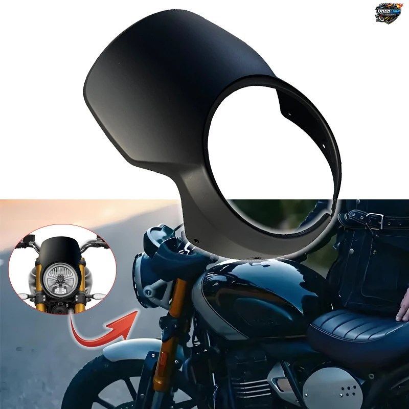 新型2025年式モーターサイクルヘッドランプフェアリングウインドシールドヘッドランプフェイスプレート、SPEED400X SCRAMBLER400X SCRAMBLE
