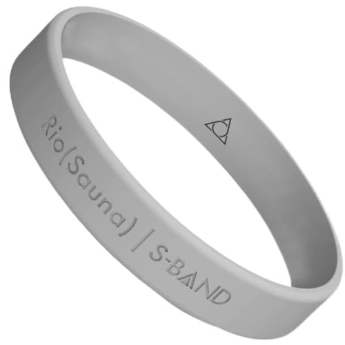 [FINE TUNING] RIO(SAUNA) S-BAND/サウナバンド/グレー/Mサイズ（190mm）/ 汗が水のように出る / 100％天然由来のシリコン素材/量子最適化技術 採用p 74682c1b