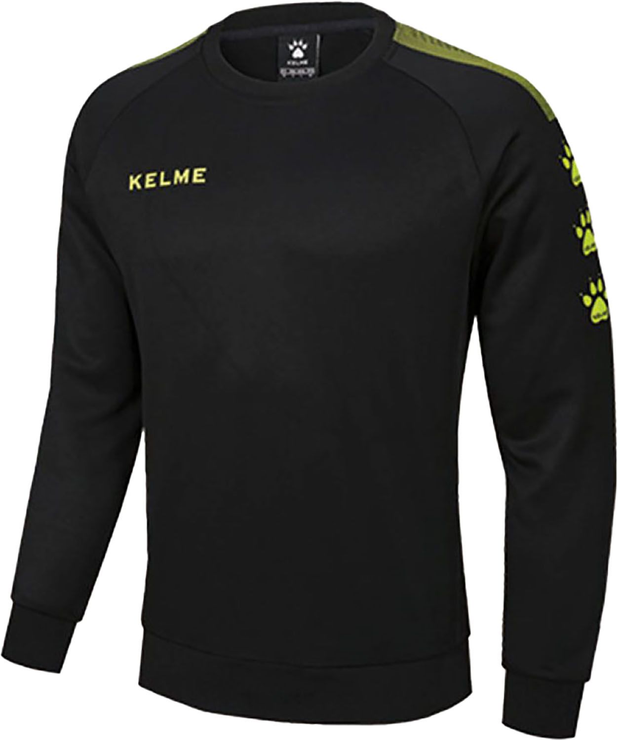 ケレメ KELME フットサル スウェットトップ 7461TT1059 012 ブラックネオンイエロー