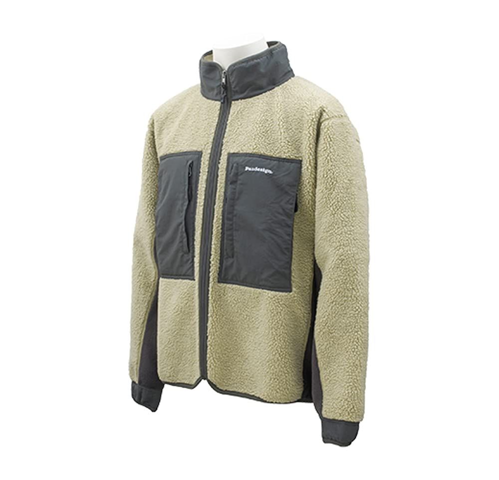 新品 パズデザイン ボアフリースジャケット (BOA FLEECE JACKET) Lベージュ･チャコール L SJK-020