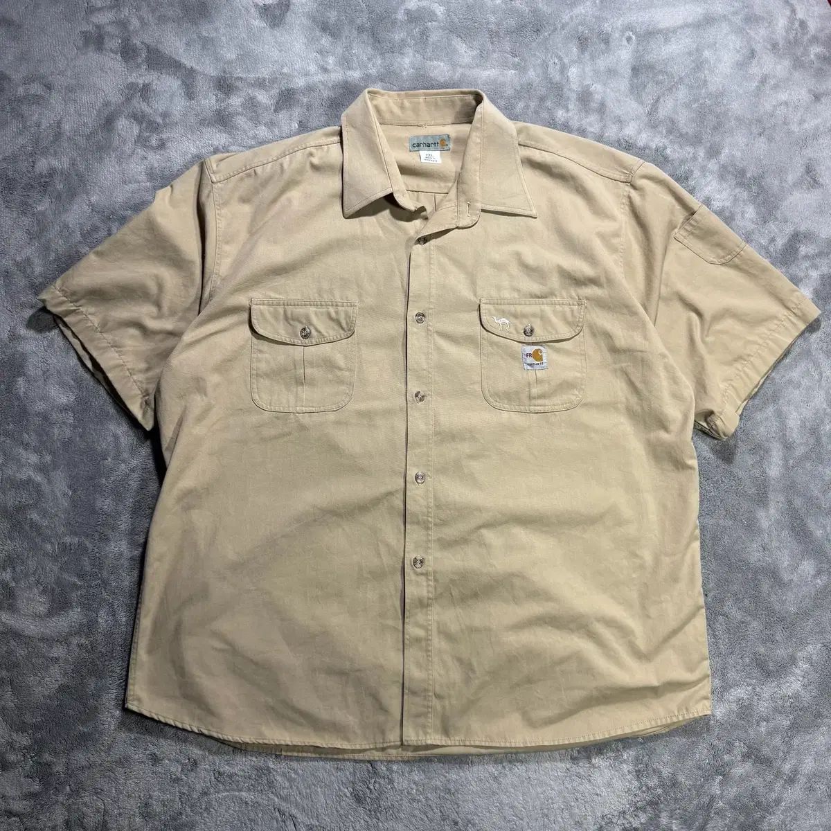 Carhartt FR キャメル ポケット 半袖 シャツ