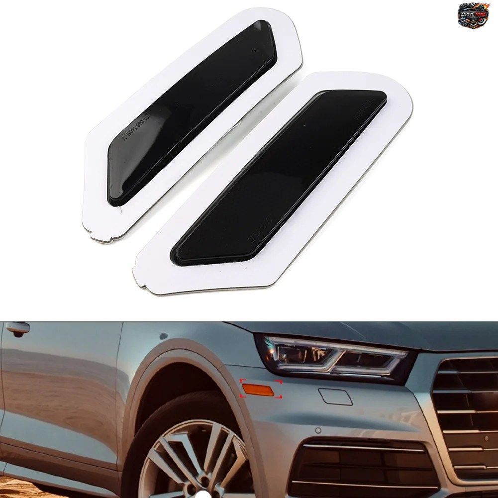 アウディ Q5 SQ5 2018 2019 2020 用 ブラック カー フロント バンパー リフレクター インジケーター サイド マーカー ランプ ターン シグナ