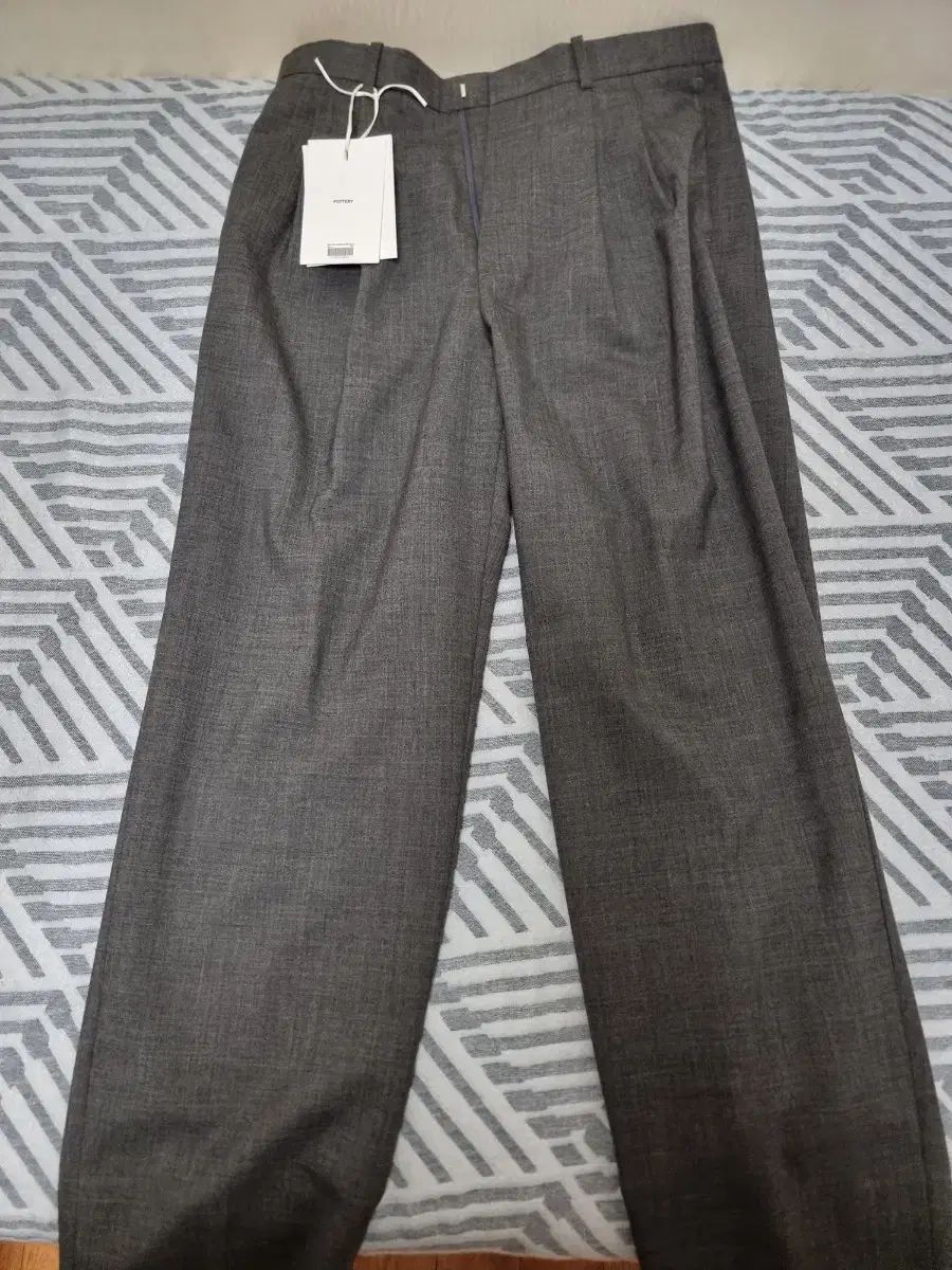 ポッタリー Wool Two Pleated Wide Pants 2size