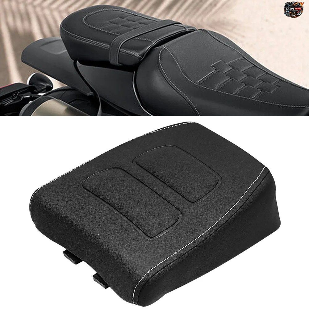 ブラック オートバイ リアパッド パッセンジャーシートクッション PUレザーカバー ハーレー スポーツスター S 1250 RH1250 2021-2022用