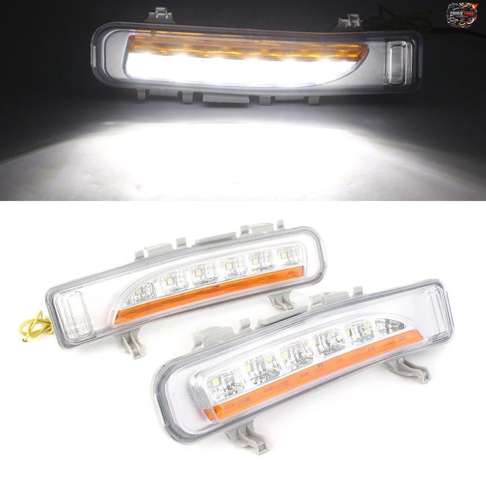 フォード エッジ SUV フォグランプ DRL ターンシグナルライト 1ペア フロントバンパー LED デイタイム ランニング ライト 2011 - 2014