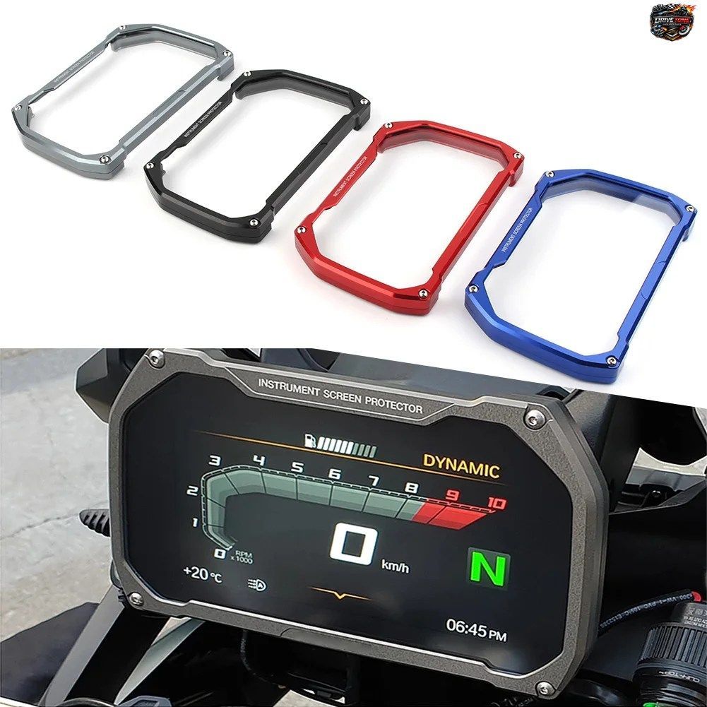 BMW F850GS F750GS R1200GS R1250GS/RS/R S1000RR S1000XR C400GT/X 用アルミ製バイクメータースクリーンプロテクターフレームカバー