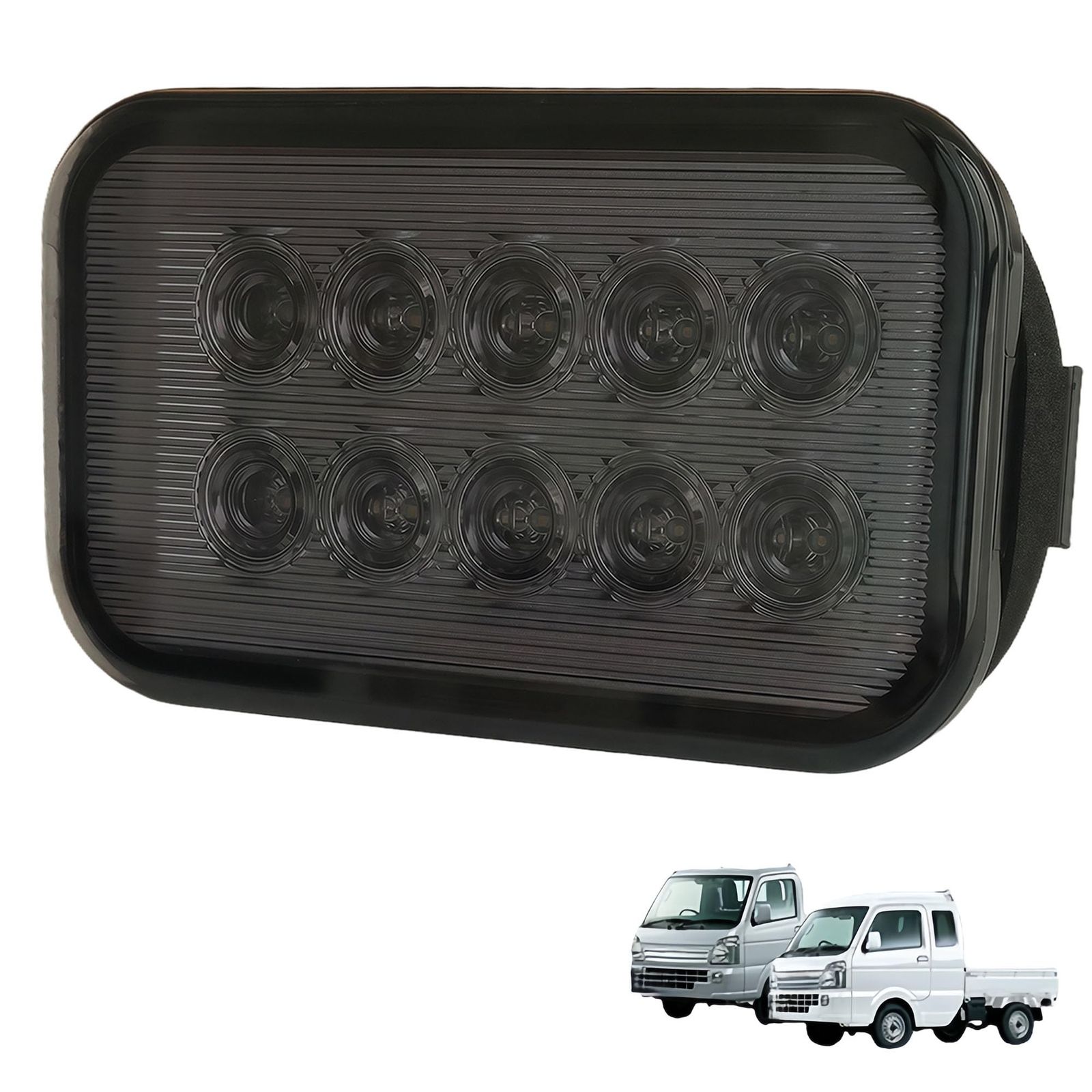 KICARYAJP LED バックランプ スーパーキャリイ キャリイ トラック DA16T DA63T DG16T DG63T DR16T T16 軽トラ 高輝度2835LEDチップ LED 10発 軽トラ 簡単交換 スモークレンズ