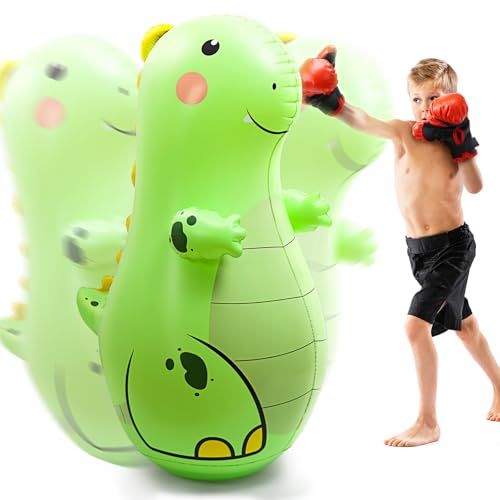 ☆新品☆EagleStone サンドバッグ 子供 ボクシング おもちゃ 自宅用 自立型 恐竜 パンチングマシーン エアーサンドバッグ 大人 だるまデザイン パンチバック サンド バッグ ストレス解消 ストレス発散 スタンド エクササイズ 室内 7f734543