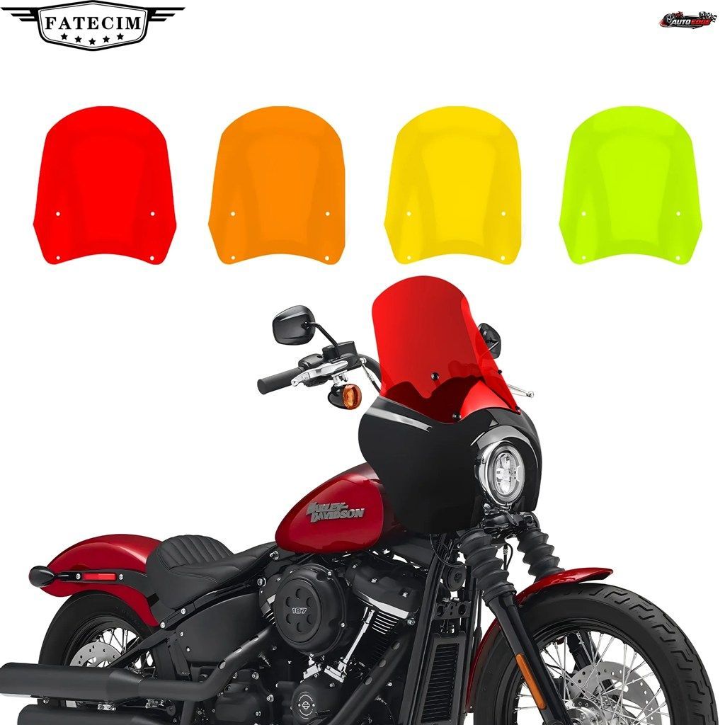 カラフルなCBC CALI TSPORTフロントフェアリングウインドシールド、ハーレーダビッドソン ダイナ ストリートボブ T-SPORT FXR用カラフルな