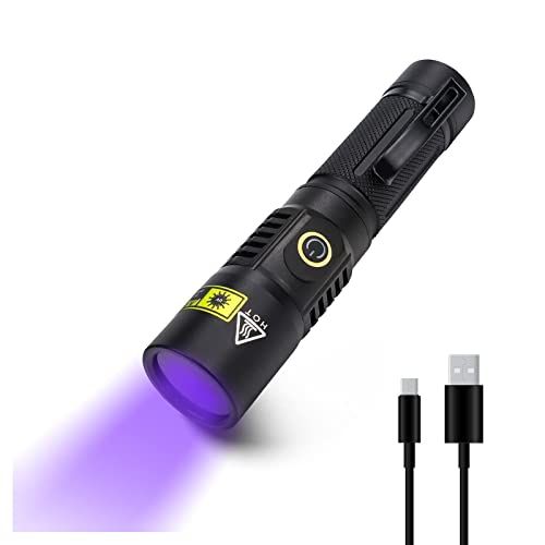 ブラックライト 365nm 20W USB充電式 UVライト レジン用 硬化 強力 紫外線 IPX4防水 2種モード アルミニウム合金製 小型 釣りペット尿検出器 サソリ アニサキス 鑑定 真贋 鉱物用 目には見えない汚れに対策p 0eb1233f