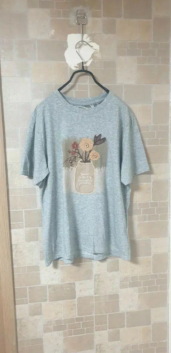 レディース 花 뒤 メッシュ Tシャツ (新品)