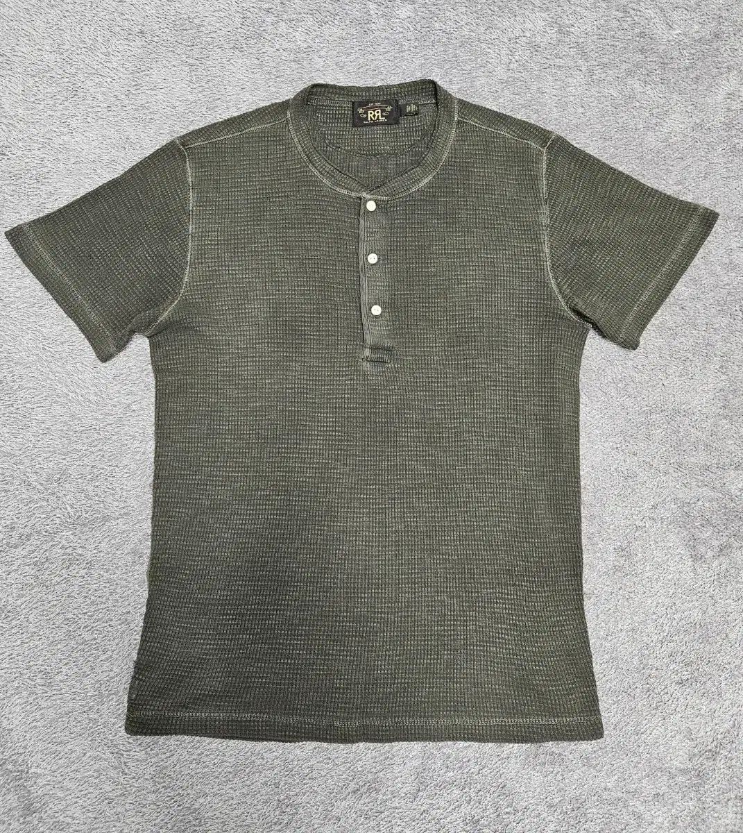 ダブルアールエル(RRL) ヘンリーネック半袖Tシャツ