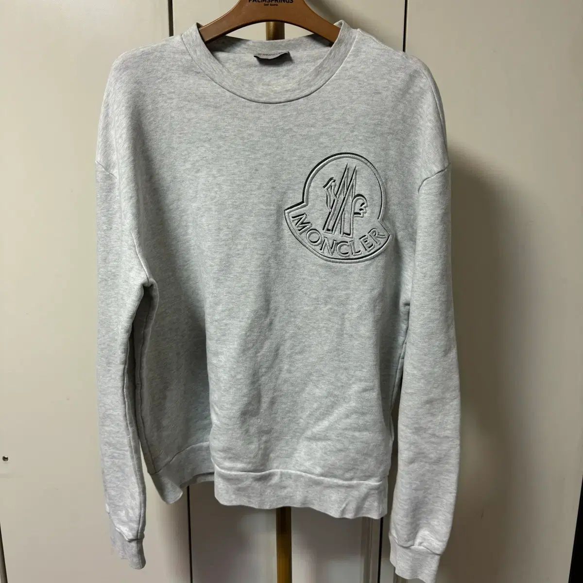 百貨店購入 MONCLER モンクレール ビックロゴ 白 3本線 スウェット
