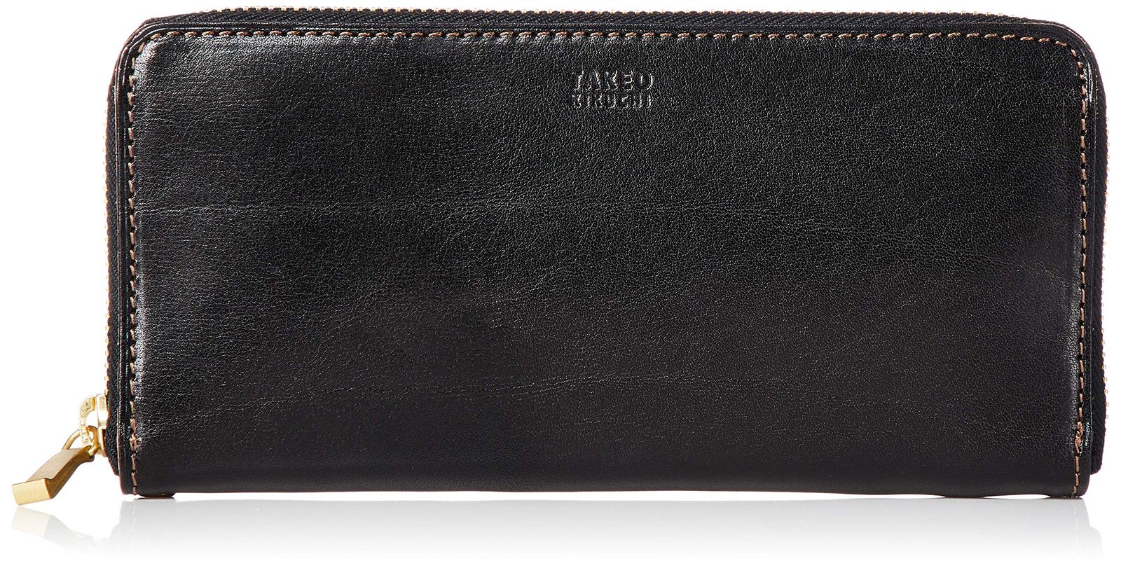 新品 [タケオキクチ] レザー 財布 ラウンドファスナー型 エリア 266617 クロ