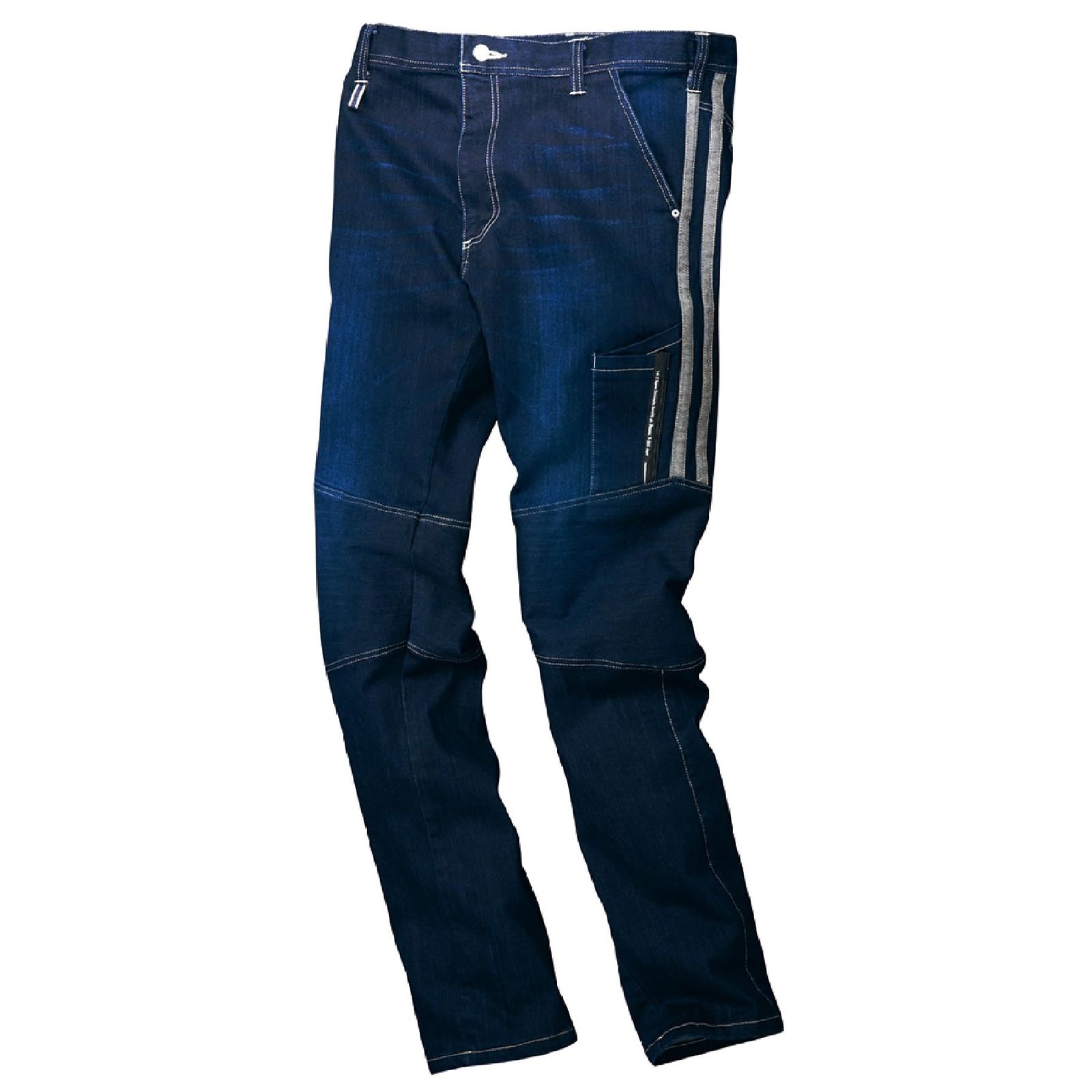 新品 [寅壱] 作業服 作業着 8990-219 デニムカーゴパンツ S(72)-5L(106) 作業ズボン 年間(Ｓ 04.コン)