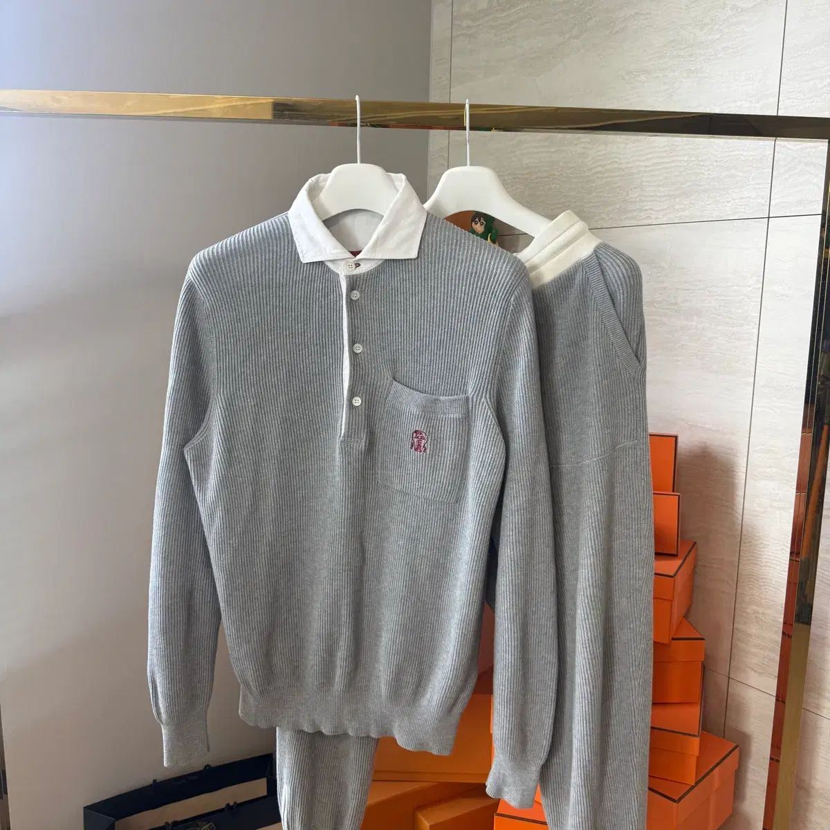L Mサイズ Brunello Cucinelli(ブルネロクチネリ) ゴージ ニット セットアップ