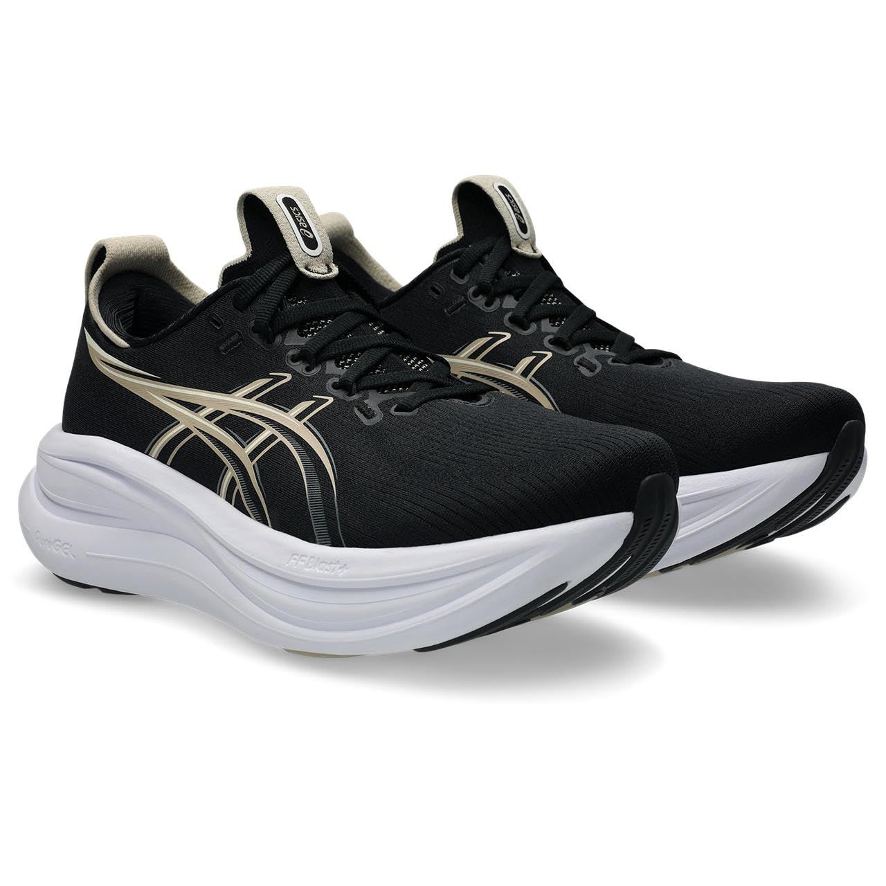 新品 [アシックス] ランニングシューズ GEL-NIMBUS 28 1012B917 レディース 002(ブラック/フェザー グレー) 24.0 cm 3E