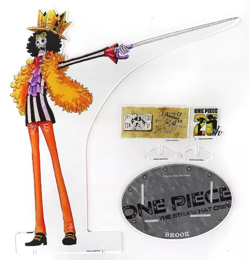 【中古】アクリルスタンド・アクリルパネル ブルック アクリルGIGAフィギュア 「ワンピース」