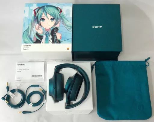 【中古】ヘッドフォン 初音ミクモデル h.ear on(MDR-100A) ヘッドホン 「VOCALOID」