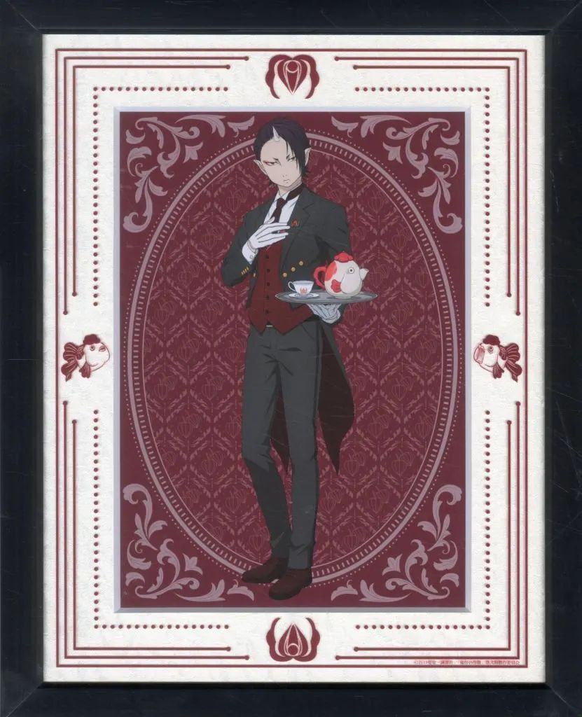 【中古】原画イラストボード 付属品付)鬼灯の冷徹 鬼灯 キャラファイングラフ