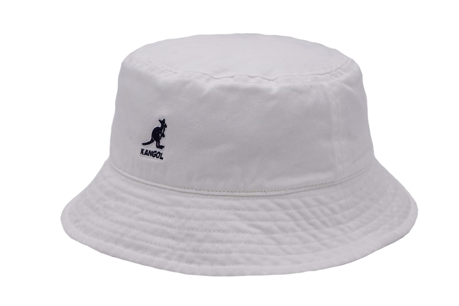 新品 [カンゴール] Washed Bucket Hat ウォッシュド バケット ハット 帽子 (XL White/Blue)