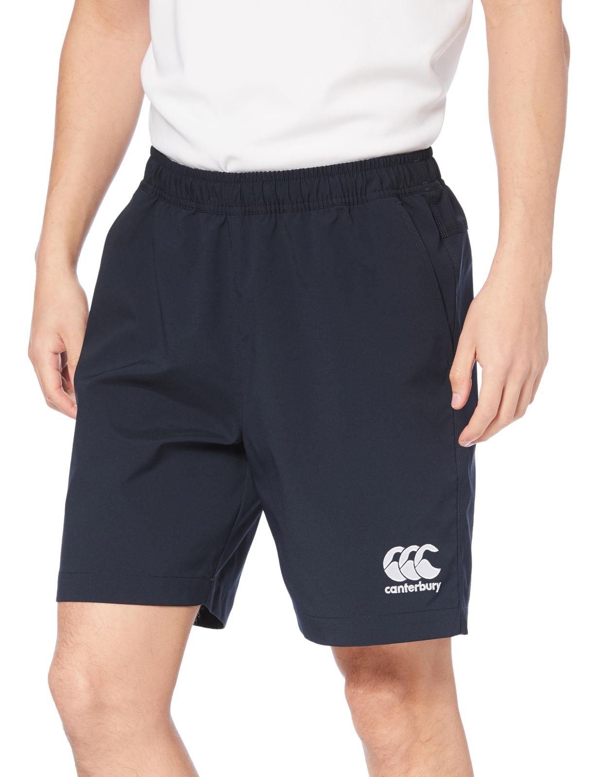 新品 [カンタベリー] PRACTICE LONG SHORTS プラクティスロングショーツ 29_ネイビー XL