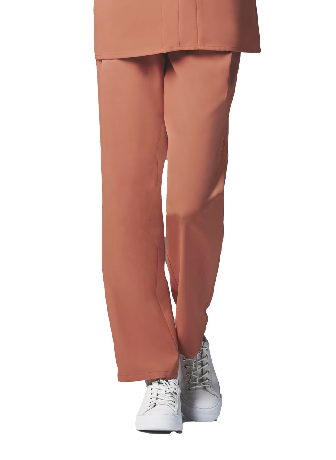 新品 ユナイト パンツ 兼用 ウエストゴム ストレートシルエット イージーケア [透防止/制電/制菌] メディカル エステ 歯科 美容 受付 制服 UNITE DIVISION OF ME DOM0023 C-24 ヌードピンク M