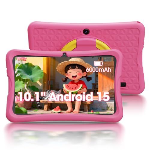 10.1インチHDスクリーンキッズタブレット、Android 15 キッズスペース&YouTube Kids 対応&iKids対応、4コアプロセッサ、6GB+32GB、事前インストールされた教育アプリ、子供用 知育アプリ使い放題、衝撃吸収保護 34677550