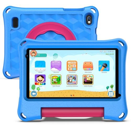 【キッズタブレット 7インチ Android13搭載】子供用タブレット 学習/オンライン授業対応 4コアCPU RAM4GB+ROM32GB(拡張可能) ブルーライトカット キッズケース&スタンド付き 誕生日/クリスマスプレゼントに最適p be4de200