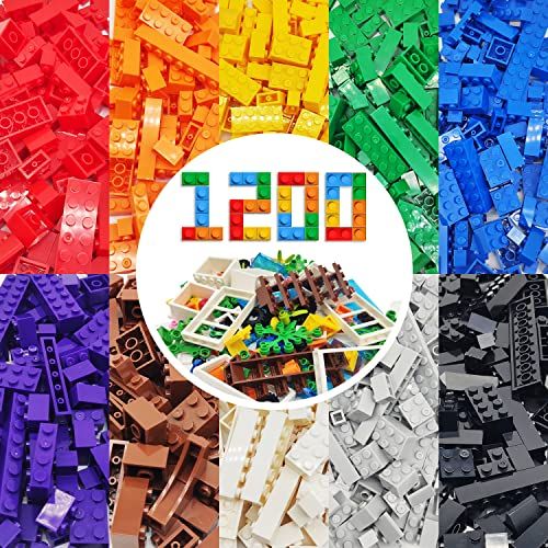 WYSWYG 1200ピース クラシックブロックおもちゃセット 主要ブロックブランド 互換 基本ブロック おもちゃ 10色 14形状6歳以上適用p 4a671d33