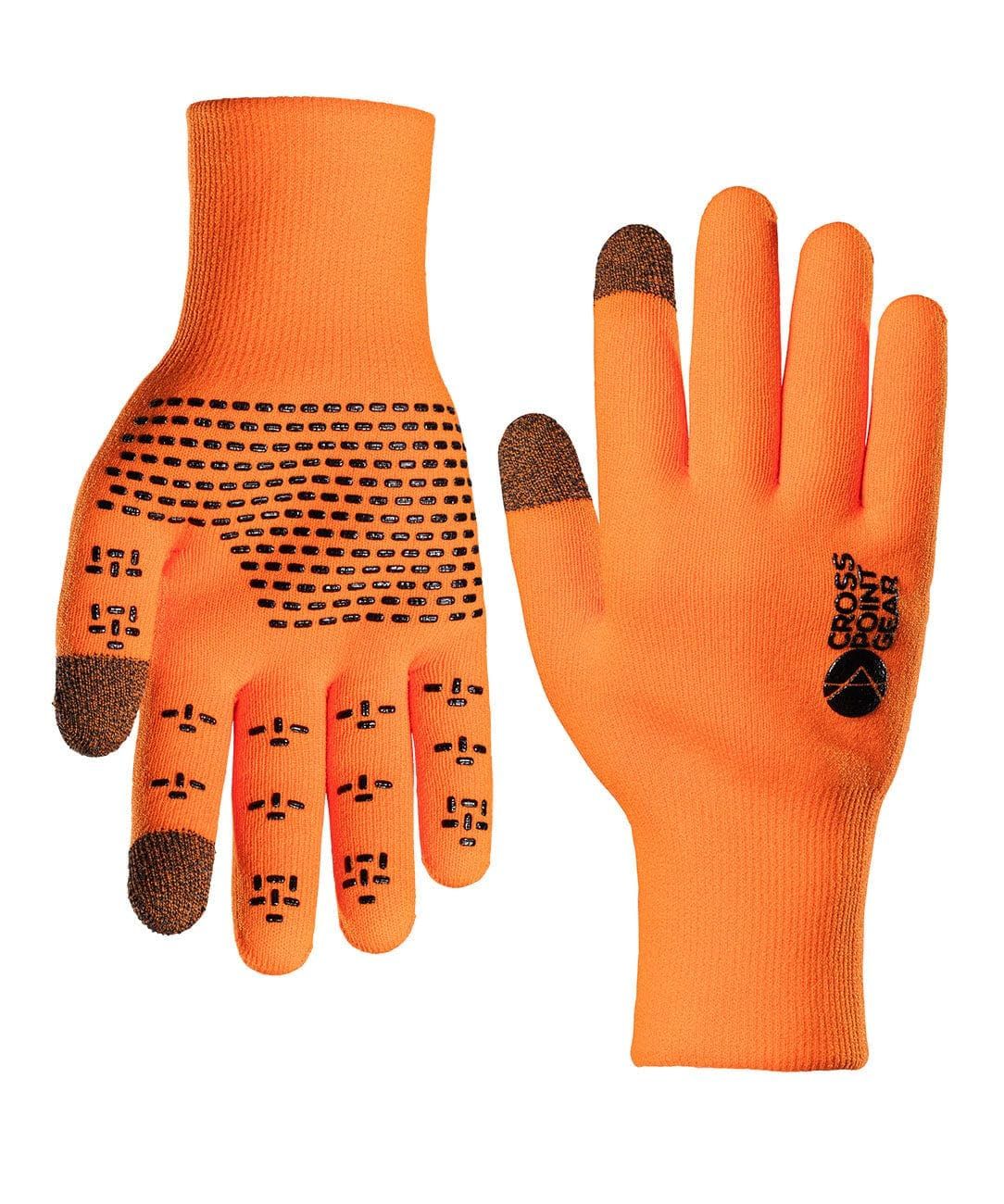 新品 シャワーズパス(Showers Pass) Cross Point waterproof Knit Gloves セーフオレンジ L