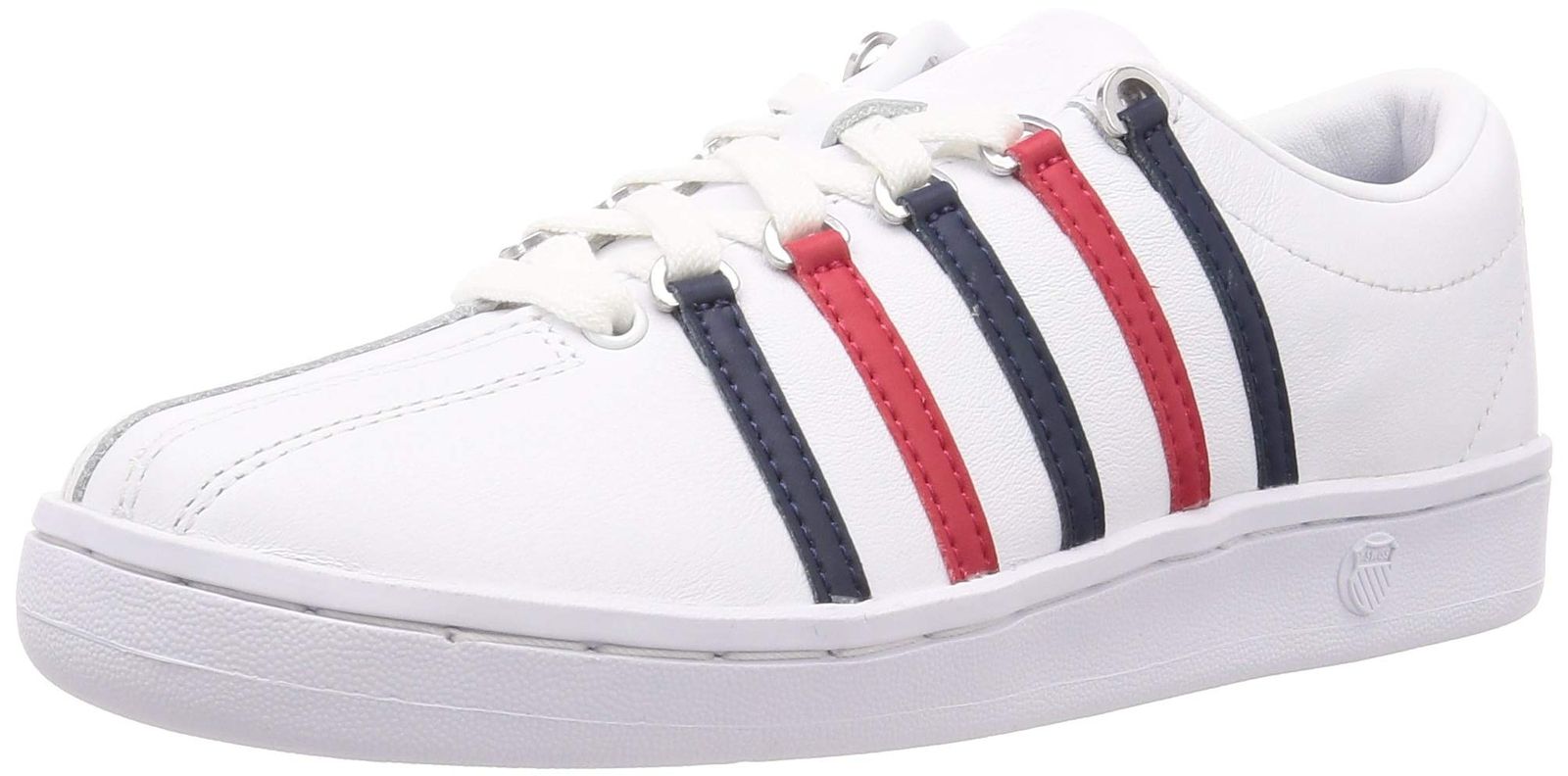 新品 [K・SWISS(ケースイス)] スニーカー クラッシック88 メンズ ホワイト/ドレスブルー/リボンレッド US 9.5(27.5~28.0 cm) 2E
