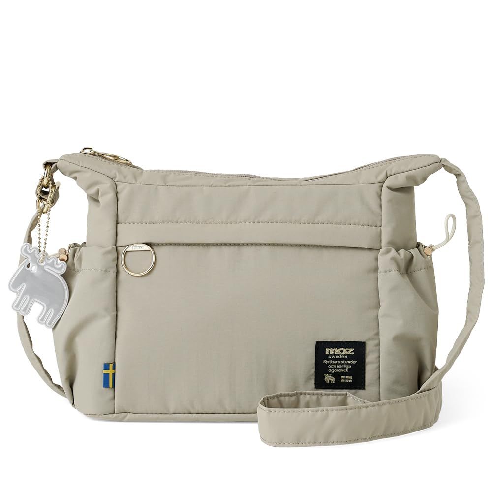 新品 公式 [moz モズ] ショルダーバッグ 3.5L 軽量 超軽量 ボンディング生地 軽撥水 鞄 かばん ショルダー レディース 斜め掛け 肩掛け カバン エルク ZLQK-01