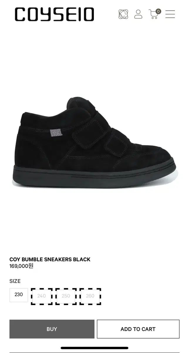 BUMBLE SNEAKERS スニーカー BLACK COYSEIOCOY (COYSEIO⁄スニーカー) 0