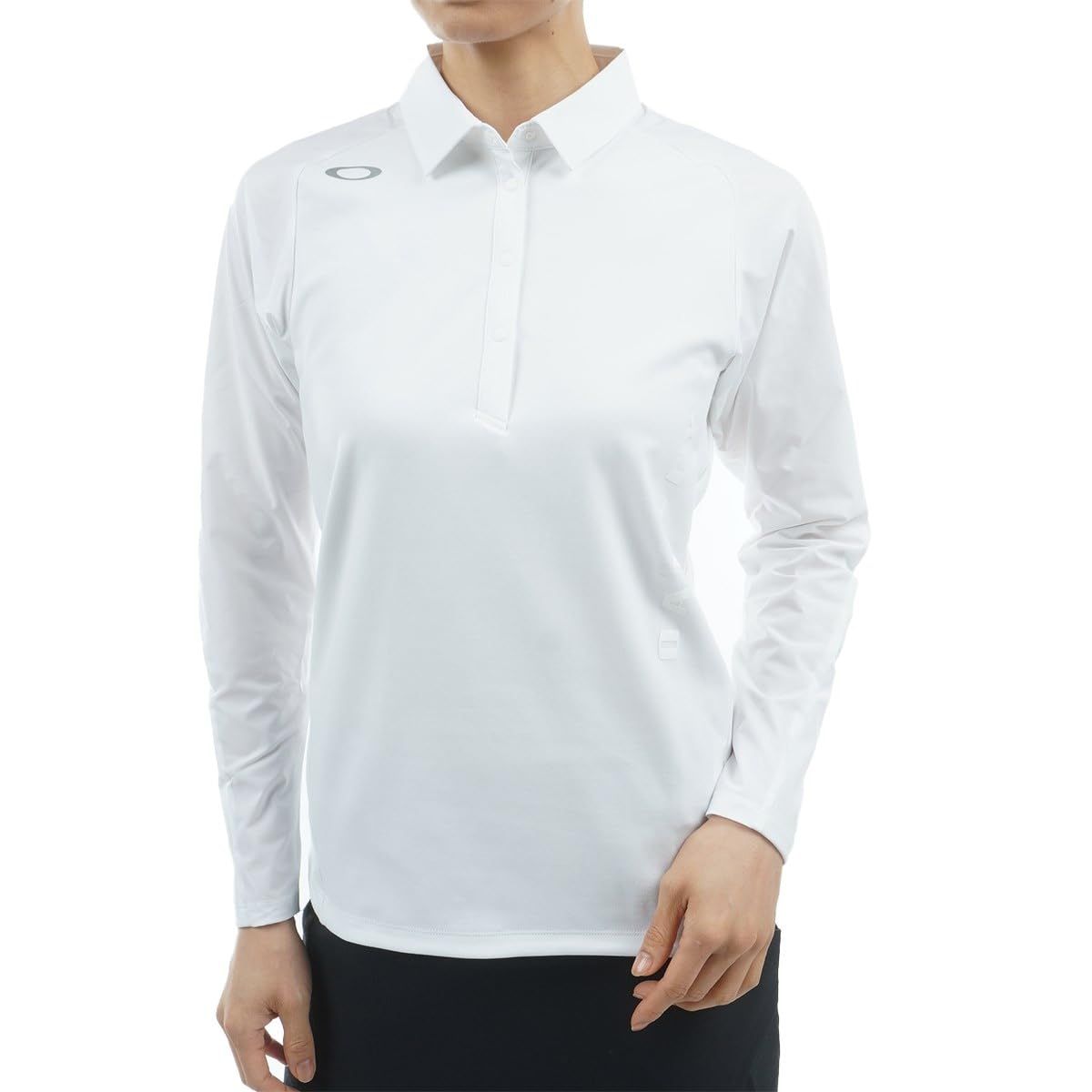 新品 Oakley (オークリー) シャツ ELEVATE IDEALLY LS SHIRT レディース WHITE (ホワイト) ゴルフ 軽量 吸汗速乾 防風