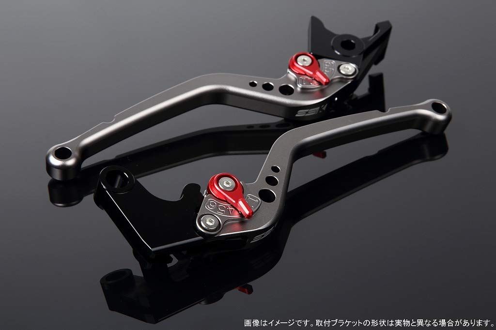 新品 SSK スピードラ アジャストレバーセット スタンダードロング レバー本体カラー:マットチタン アジャスターカラー:マットレッド HONDA ADV150 KF38