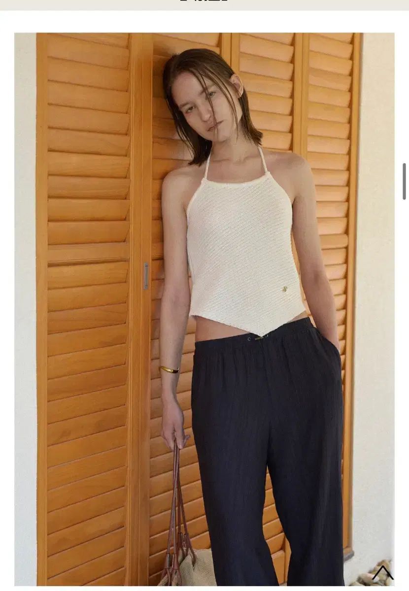 アトリエナイン ホルターネック ニット ノースリーブ トップス DIALLO HALTER NECK KN