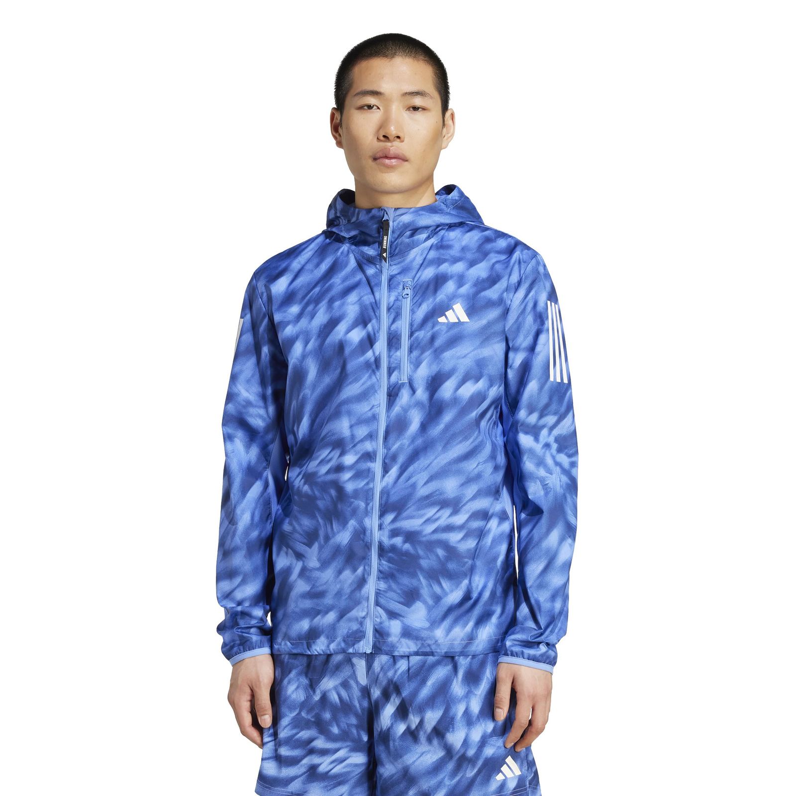 アディダス ランニング ジャケット オウン ザ ラン AOP ジャケット メンズ KQF04 ブルーフュージョン/ダークブルー (JL8703) M [ブルーフュージョン/ダークブルー (JL8703)] [M]