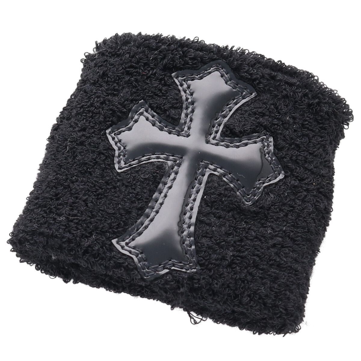 中古】 CHROME HEARTS クロムハーツ パテントレザー クロスパッチ