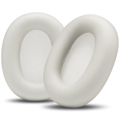 WC PadZ XM6 ? Wicked Cushions製、ソニーWH-1000XM6ヘッドホン用高品質交換用イヤーパッド | 快適性向上、耐久性に PUレザー素材 遮音性 |プラチナシルバーe adc720a6