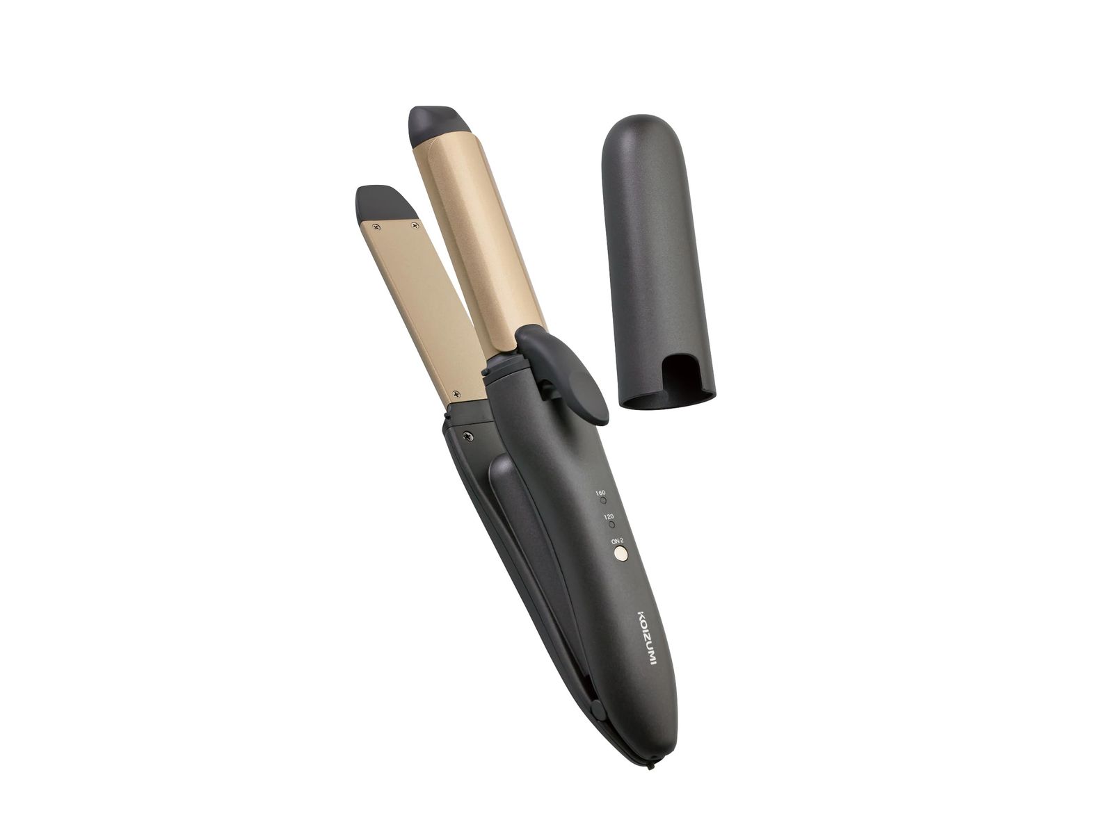 コイズミ ヘアアイロン 2WAY ストレート & カール 25mm コードレス USB充電式 海外対応 2段階温度調節 持ち運び コンパクト キャップ付き チャコールグレー KHR-7450/Ht 8,339円
