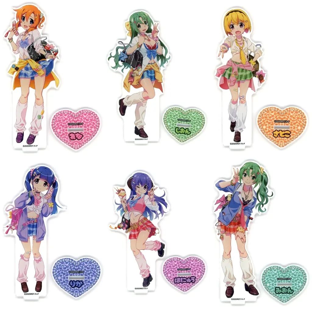 【中古】アクリルスタンド・アクリルパネル 全6種セット アクリルスタンド 「ひぐらしのなく頃に 卒 WEBくじ ひなみざわ☆きゅんかわ☆ぎゃるず!」 C賞