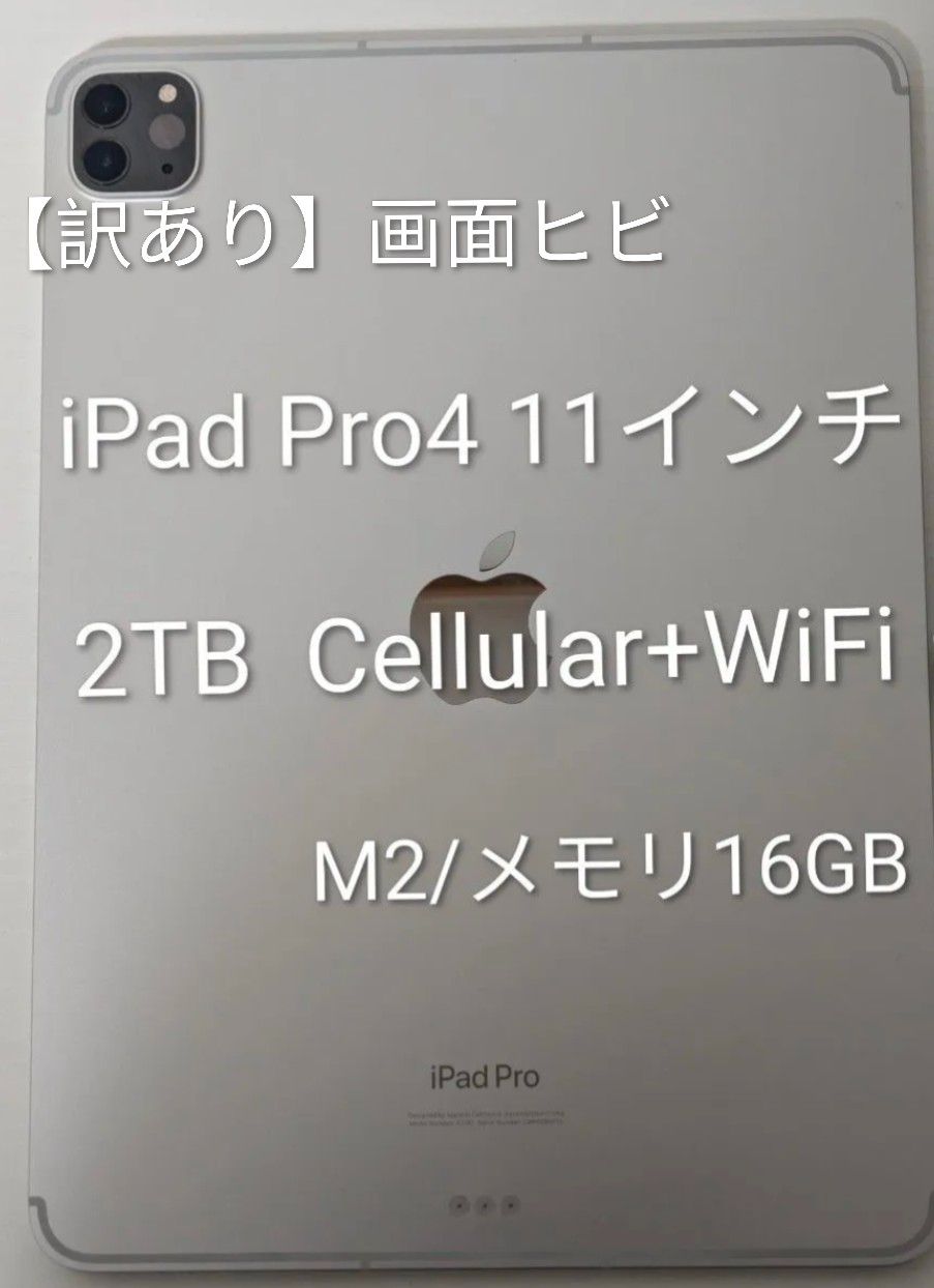 画面ヒビ】iPad Pro 11